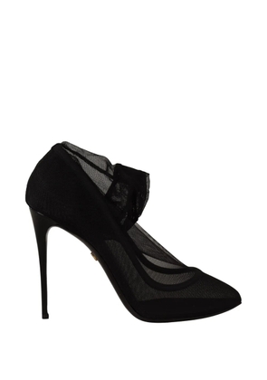 Dolce & Gabbana mesh pointed-toe pumps - Black