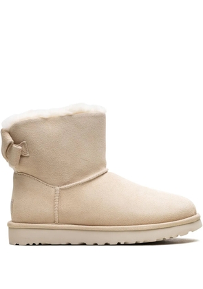 UGG Mini Bailey Suede Bow 'Cream' boots - Brown