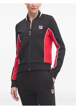 Fila zip-up colour-block sweater - Black