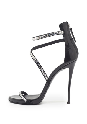 Giuseppe Zanotti Vintage crystal-embellished ankle-strap heeled sandals - Black