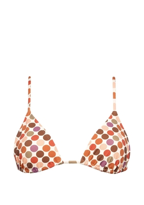 ERES polka-dot triangle bikini top - Neutrals