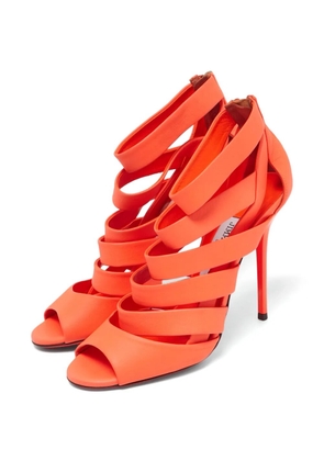 Jimmy Choo Pre-Owned Dame caged sandals - Orange