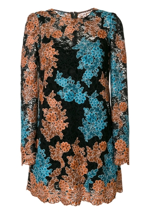 Dolce & Gabbana floral crochet shift dress - Black