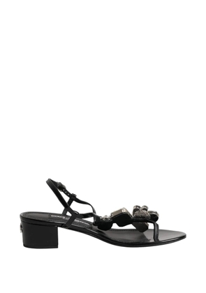 Dolce & Gabbana crystal-embellished ankle-strap sandals - Black