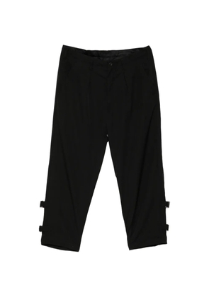 Yohji Yamamoto gabardine trousers - Black