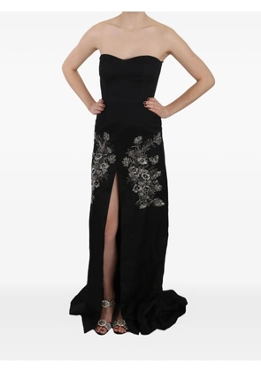 John Richmond embroidered-design maxi dress - Black