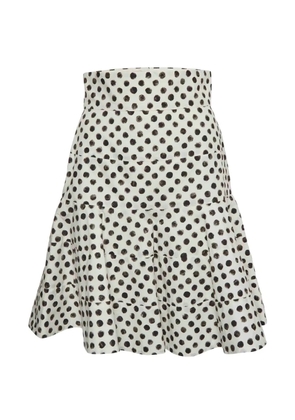 Dolce & Gabbana Pre-Owned polka dot-print flared skirt - Neutrals