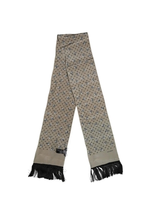 Dolce & Gabbana skull-print fringed scarf - Neutrals