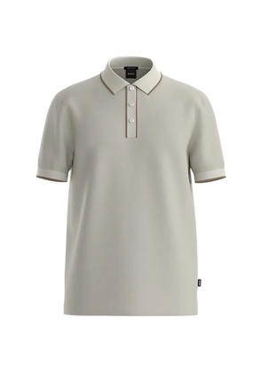 BOSS tipped regular-fit polo shirt - Neutrals