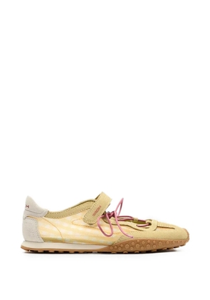 Hoff Bridge gingham-pattern touch-strap sneakerinas - Neutrals