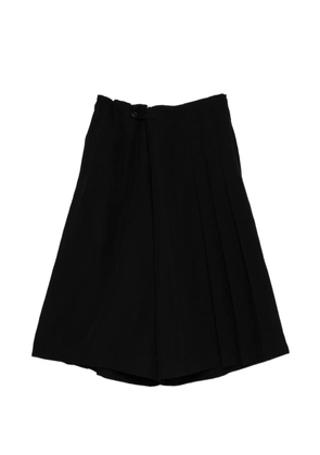 Yohji Yamamoto gabardine skorts - Black