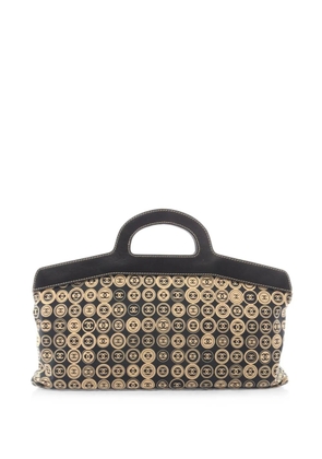 CHANEL Pre-Owned 2003-2004 logo tote bag - Black