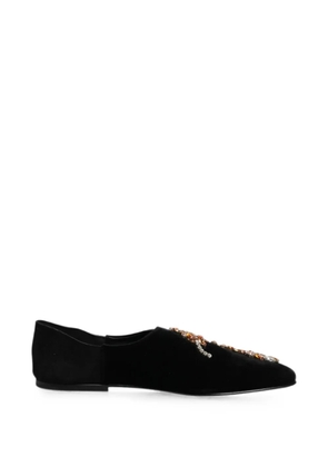 Dolce & Gabbana crystal-embellished loafers - Black