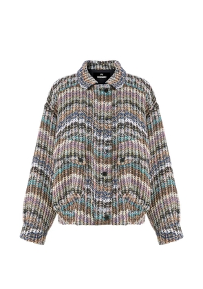 Missoni Zigzag-knit sequin-embellished jacket - Blue