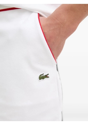 Lacoste logo-patch shorts - White