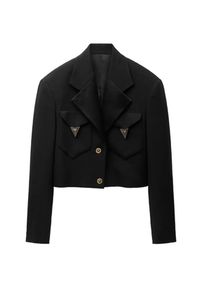 Versace Medusa-hardware cropped jacket - Black