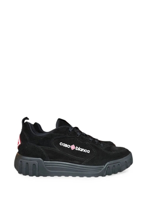 Casablanca Court suede-detail sneakers - Black