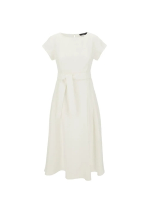 Weekend Max Mara linen short-sleeve midi dress - White