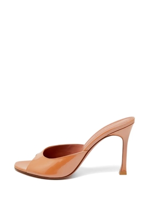 Amina Muaddi Alexa heeled sandals - Brown