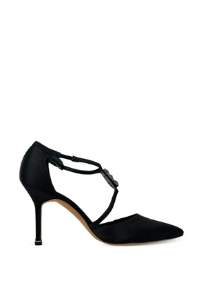 Manolo Blahnik Seneca crystal-embellished pumps - Black