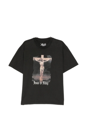 Melt graphic-print T-shirt - Black
