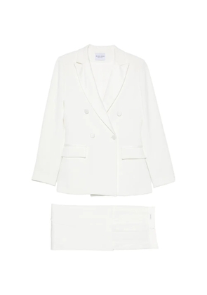 ALESSANDRO LEGORA double-breasted peak-lapel suit - White