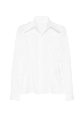 Yohji Yamamoto poplin puff-sleeve shirt - White