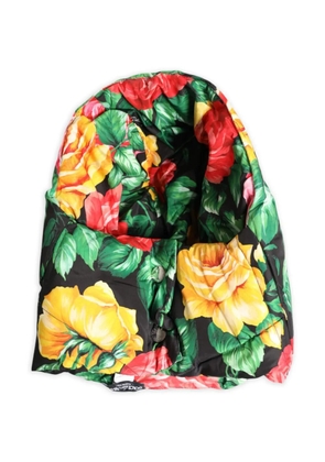 Dolce & Gabbana floral-print quilted hat - Black