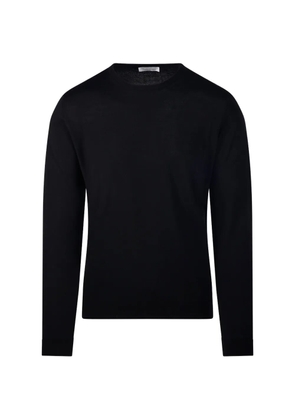 Roberto Collina crew-neck long-sleeve sweater - Black
