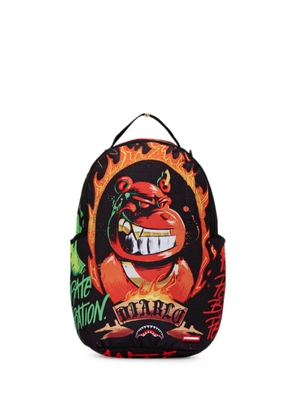 Sprayground Diablo Billion Burdin graphic-print zip-around backpack - Black