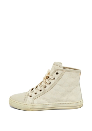Gucci Pre-Owned GG canvas high-top sneakers - Neutrals