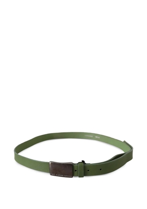 Costume National logo-engraved buckle belt - Green
