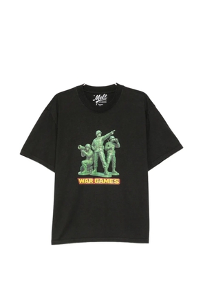 Melt graphic-print T-shirt - Black