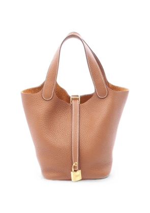 Hermès Pre-Owned Picotin Lock leather tote bag - Brown