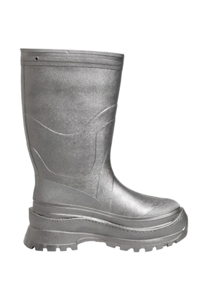 Dolce & Gabbana logo rain boots - Silver