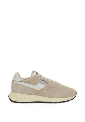 Autry suede-panelled low-top sneakers - Neutrals