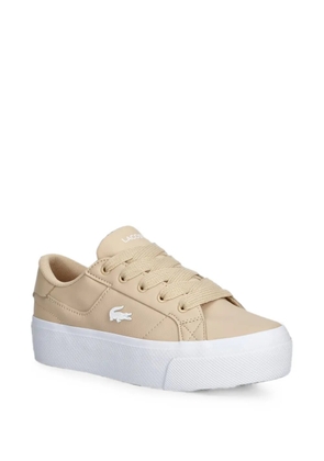Lacoste logo-patch platform sneakers - Neutrals