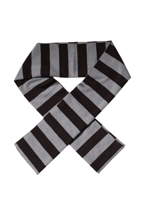 Dolce & Gabbana striped wool scarf - Brown