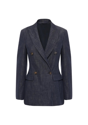 Brunello Cucinelli double-breasted blazer - Blue