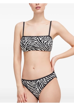 Kate Spade zebra-pattern bikini top - White