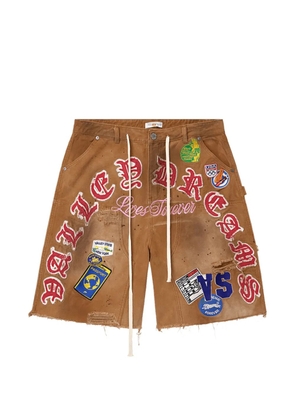 Vale distressed shorts - Brown