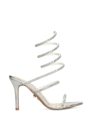 TWENTY FOURHAITCH Zeja crystal-embellished sandals - Silver