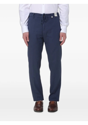 Myths drawstring-waist slim-cut trousers - Blue