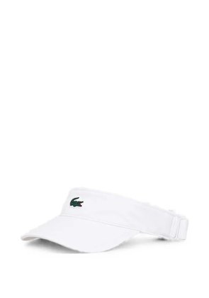 Lacoste logo-patch adjustable visor - White