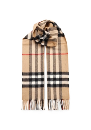 Burberry Check fringed scarf - Neutrals