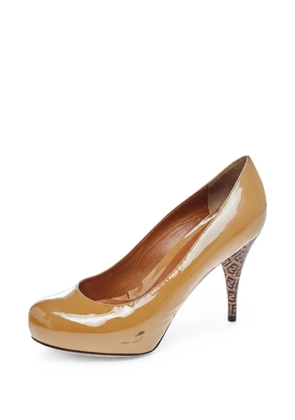 Fendi Pre-Owned FF heel detail pumps - Neutrals