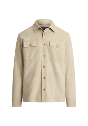 Ralph Lauren Purple Label Calloway suede shirt jacket - Neutrals