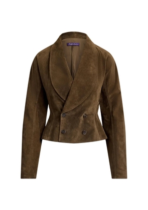 Ralph Lauren Collection Trudie double-breasted suede jacket - Brown