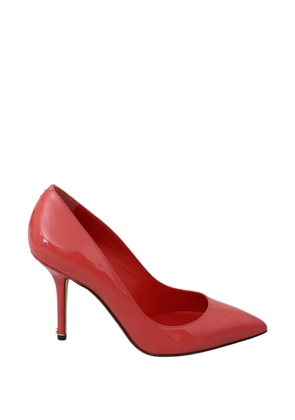 Dolce & Gabbana patent leather pointed-toe pumps - Pink
