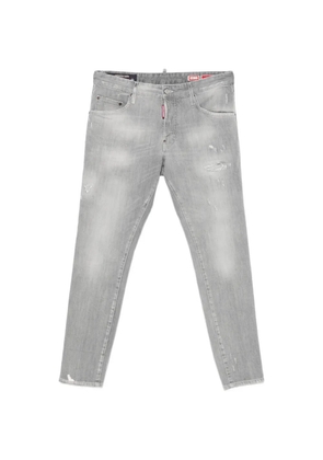 DSQUARED2 Skater distressed logo-tag denim jeans - Grey